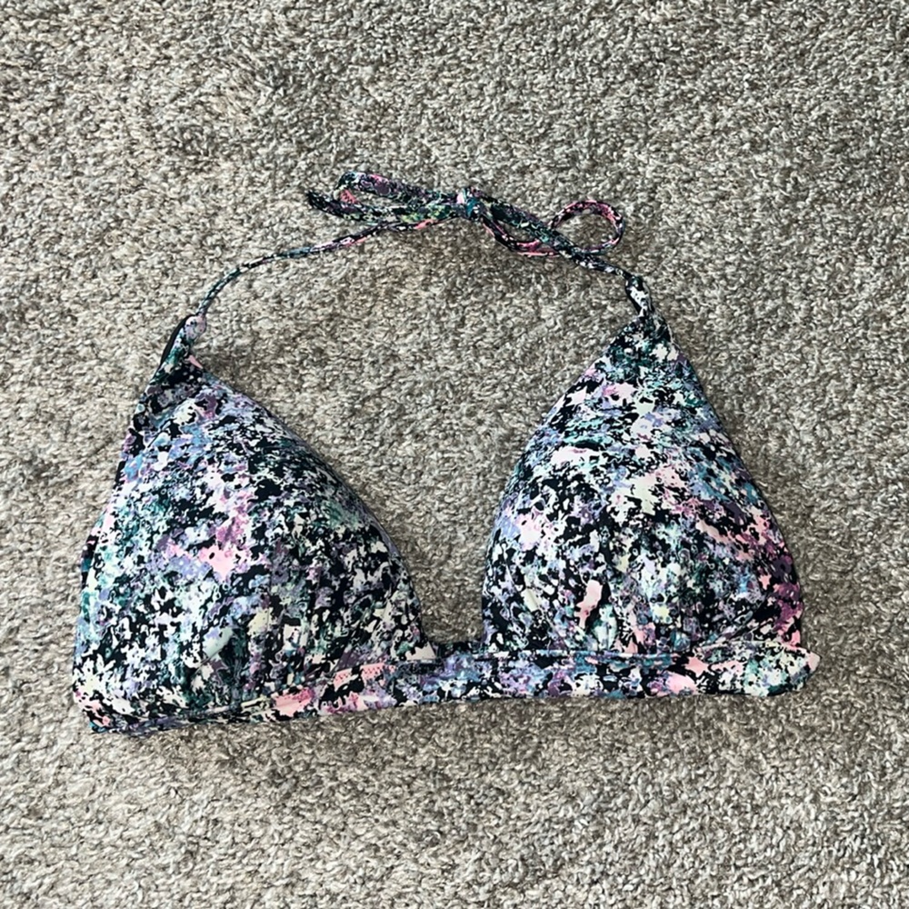 Victoria's Secret Multicolor Patterned Bikini Top - Size M